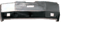 ATM - DEN7347 - DEFENSA ATM FREIGHTLINER 120 18" X 3/16" CON VENTANA DE FARO ABAJO CROMADO