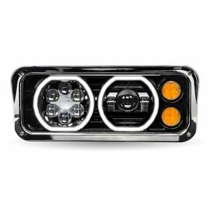 TRUX - TRUX - TLED-H122 - FARO TRUX KENWORTH T600/T800/W900A/W900B/W900L PETERBILT 365/378/379 LEDS HALO NEGRO LADO CHOFER - Image 3