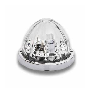 TRUX - TRUX - TLED-WTAB - PLAFON TRUX 19 LEDS AMBAR/AZUL WATERMELON 3.18 X 2.56 X 3.18 12V BISEL DE PLASTICO CROMADO ESTRELLA - Image 2