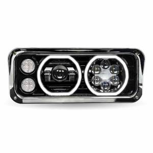 TRUX - TRUX - TLED-H123 - FARO TRUX KENWORTH T600/T800/W900A/W900B/W900L PETERBILT 365/378/379 LEDS HALO NEGRO LADO PASAJERO - Image 2