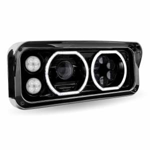 TRUX - TRUX - TLED-H123 - FARO TRUX KENWORTH T600/T800/W900A/W900B/W900L PETERBILT 365/378/379 LEDS HALO NEGRO LADO PASAJERO - Image 5