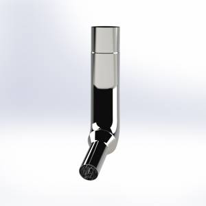 EXFLEX - ECK86158050-R - CODO CROMADO 8" LARGO 40" KENWORTH W900L AEROCAB 1995-2002 CON REDUCCION A 5" OD LADO PASAJERO