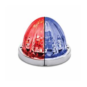 TRUX - TRUX - TLED-WTRB - PLAFON TRUX 19 LEDS ROJO/AZUL WATERMELON 3.18 X 2.56 X 3.18 12V BISEL DE PLASTICO CROMADO ESTRELLA - Image 2