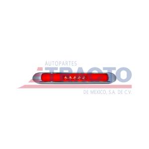 ATM - ATM - 1027AH-R - PLAFON BARRA ATM 27 LEDS ROJO HALO 13 1/4" X 1" X 1" BISEL PLASTICO CROMADO 12-24V - Image 2