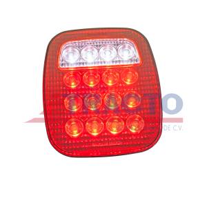 GENERICA-PPN0925-PLAFON 16 LEDS ROJO RECTANGULAR STOP TRASERO CON ESTROBO