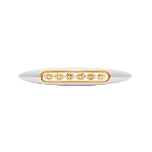TRUX - TRUX - TLED-6XAP - PLAFON TRUX 6 LEDS AMBAR/MORADO OVALADO DELGADO 6" X 1" BISEL CROMADO - Image 2