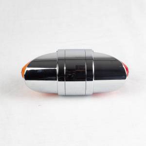ATM - 1058V - PLAFON ATM DIRECCIONAL 18 LEDS AMBAR/ROJO 17.4 X 8.8 X 7.6 CM 24V VISERA CROMADA 12-24V