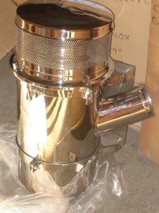 GENERICA-CFN1457-FILTRO SECO SIN ELEMENTO FREIGHTLINER 13" X 29" LADO CHOFER BOCA 5" TUBO (G0016/S.I)ACERO INOX. 304