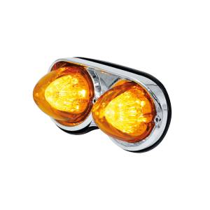 ATM - 1059D - PLAFON ATM LATERAL AMBAR DOBLE MISIL 13,7 X 7 X 5,3 CM 12/24V