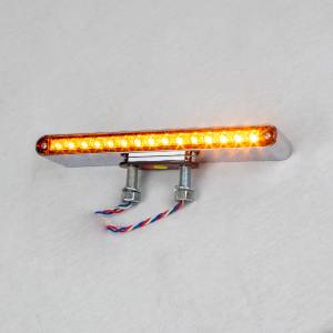 ATM - ATM - 1029 - DIRECCIONAL ATM SEMAFORO RECTANGULAR GRANDE 23.5 X 5.2 X 2.6CM 30 LED 12V-AMBAR-ROJO ARO ABS CROMADA - Image 3
