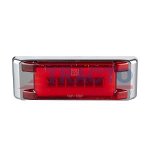 ATM - ATM - 1056R - PLAFON ATM 27 LEDS ROJO RECTANGULAR 6 1/4" X 2" HALO BISEL PLASTICO CROMADO 12-24V - Image 3