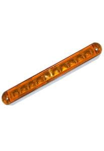 ATM - ATM - 1028A - PLAFON BARRA ATM 10 LEDS AMBAR 6 1/2" X 3/4" X 3/4" BISEL PLASTICO CROMADO 12-24V - Image 2