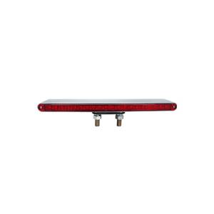 ATM - 1034 - PLAFON BARRA ATM 40 LEDS AMBAR/ROJO 12 1/4" X 3/4" BISEL CROMADO 12-24V
