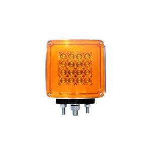 ATM - ATM - 1040 - PLAFON DIRECCIONAL ATM 76 LEDS AMBAR/ROJO CUADRADA 12 X 11.3 X 6.4 CM HALO 3 TORNILLOS CROM. 12-24V - Image 2