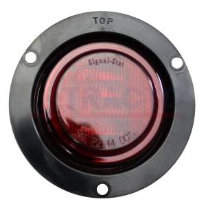 TRUCK LITE - 1054 - PLAFON TRUCK-LITE REDONDO 2 1/2" SEÑAL 2 LEDS ROJO STAT BRIDA