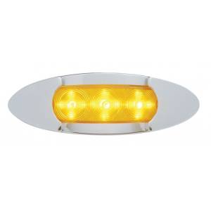 UNITED PACIFIC - 38968 - PLAFON OVALADO"RENEGADE" MICA CLARA LUZ AMBAR 15 LEDS