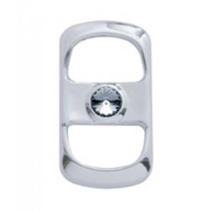 UNITED PACIFIC - 42055 - BISEL PARA SWITCH CON 2 PERFORACIONES CON DIAMANTE GRIS PAQUETE 3