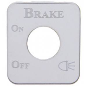 UNITED PACIFIC - 48219 - PLACA EMBLEMA ACERO INOXIDABLE KENWORTH"BRAKE"
