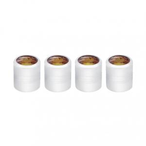 UNITED PACIFIC - 70062 - TAPAS REDONDA DE VALVULA DE CROMO DIAMANTE COLOR HUMO (PAQUETE DE 4)