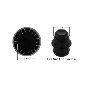 UNITED PACIFIC - UNITED PACIFIC - 10351B - TAPA CROMADA DE TUERCA DE TAPACUBOS CON PICO PARA CAMIONES CHEVY Y GMC 1999-2018 DE TAMAÑO COMPLETO - A PRESIÓN (A GRANEL) - Image 2