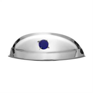 UNITED PACIFIC - UNITED PACIFIC - 10444 - VISERA CROMADA CON PUNTO DE CRISTAL AZUL PARA FARO DE 7" - Image 5