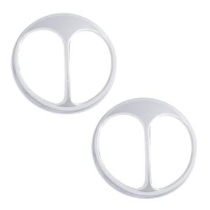 UNITED PACIFIC - 10466 - CUBREFAROS OJO DE GATO CROMADOS PARA FARO 7" (PAR)