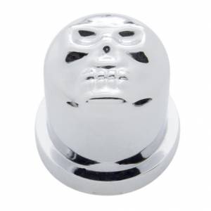 UNITED PACIFIC - 10576 - TAPA DE TUERCA DE CALAVERA DE PLÁSTICO CROMADO DE 5/8" X 1-1/4", ESTILO A PRESIÓN (PAQUETE DE 10)