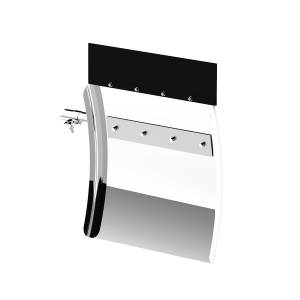 UNITED PACIFIC - UNITED PACIFIC - 10585 - JUEGO DE GUARDABARROS CUARTO DE INOXIDABLE SERIE COMPETITION DE 24" X 24" - SOPORTE DE TUBO (PAR) - Image 4