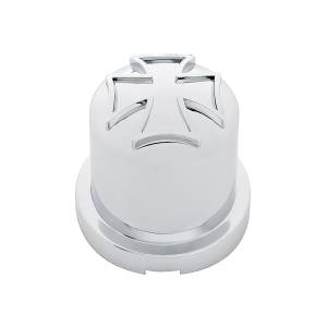 UNITED PACIFIC - 10596 - TAPA DE TUERCA CRUZADA DE HIERRO DE PLÁSTICO CROMADO DE 3/4" X 1-1/2", ESTILO A PRESIÓN (PAQUETE DE 10)