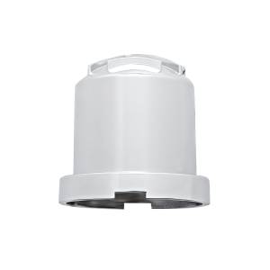 UNITED PACIFIC - UNITED PACIFIC - 10598B - TAPA DE TUERCA CRUZADA DE HIERRO DE PLÁSTICO CROMADO DE 1-1/8" X 1-7/8", ESTILO A PRESIÓN (A GRANEL) - Image 2