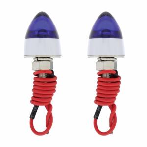 UNITED PACIFIC - 10864 - SUJETADOR DE PLACA DE MATRÍCULA LED BULLET - AZUL (PAQUETE DE 2)