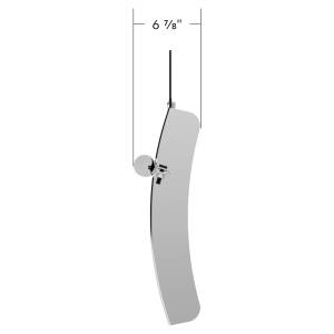 UNITED PACIFIC - UNITED PACIFIC - 10906 - GUARDABARROS CUARTO DE ACERO INOXIDABLE 430 DE 24" X 24" CON JUEGO DE SOPORTE PARA TUBO - PARED LATERAL DE 4" - Image 11