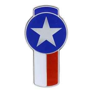 UNITED PACIFIC - 10965 - EMBLEMA DE LA BANDERA DE TEXAS CROMADA