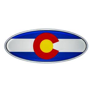 UNITED PACIFIC - UNITED PACIFIC - 10974 - EMBLEMA DE LA BANDERA DE COLORADO CROMADA FUNDIDA - Image 1