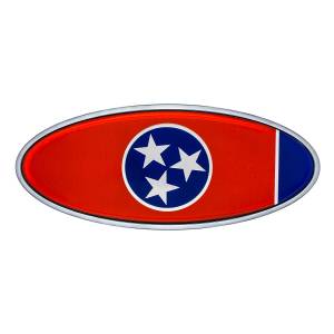 UNITED PACIFIC - 10976 - EMBLEMA DE LA BANDERA DE TENNESSEE CROMADA