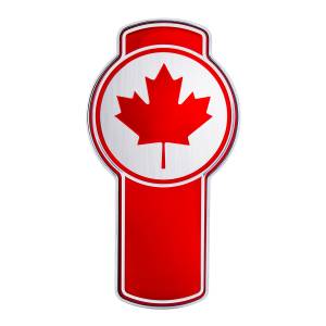 UNITED PACIFIC - 10978 - EMBLEMA DE LA BANDERA DE CANADÁ CROMADA