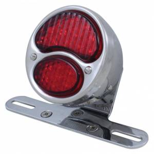 UNITED PACIFIC - 20601 - PILOTO TRASERO LED "1928 DUO LAMP" CON LUZ DE MATRÍCULA LED PARA MOTO