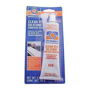 UNITED PACIFIC - 21718-2 - ADHESIVO SELLADOR DE SILICONA RTV TRANSPARENTE - TUBO DE 3 ONZAS