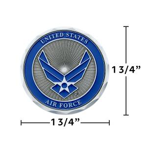 UNITED PACIFIC - UNITED PACIFIC - 22974 - MEDALLÓN DE METAL ADHESIVO MILITAR DE EE. UU. DE 1-3/4" - FUERZA AÉREA - Image 2