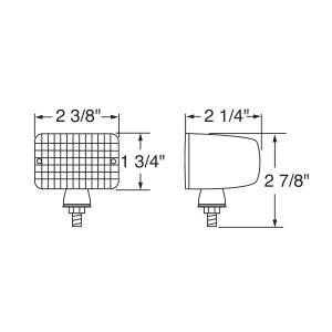 UNITED PACIFIC - UNITED PACIFIC - 30329 - LUZ AUXILIAR RECTANGULAR MEDIANA - ÁMBAR (GRANEL) - Image 3