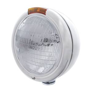 UNITED PACIFIC - 30408 - FARO CLÁSICO CROMADO H6024 BOMBILLA E INTERMITENTE - LENTE ÁMBAR