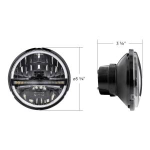 UNITED PACIFIC - UNITED PACIFIC - 31020 - ULTRALIT - 20 FAROS LED DE ALTA POTENCIA DE 5-3/4" CON LUZ LED DRL/POSICIÓN - NEGRO - Image 9