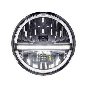 UNITED PACIFIC - 31029 - ULTRALIT - 20 FAROS LED DE ALTA POTENCIA DE 5-3/4" PARA MOTOCICLETA CON LUZ LED DRL/POSICIÓN - NEGRO