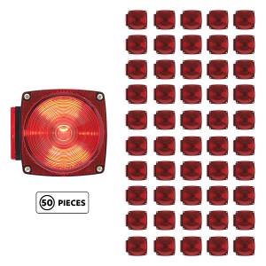 UNITED PACIFIC - 31132P50 - LUZ DE REMOLQUE COMBINADA DE MENOS DE 80" DE ANCHO CON LUZ DE MATRÍCULA (50 PIEZAS)