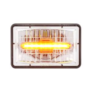 UNITED PACIFIC - 31150 - ULTRALIT - FARO LED RECTANGULAR DE 4" X 6" CON LUZ DE POSICIÓN LED ÁMBAR - LUZ DE CRUCE