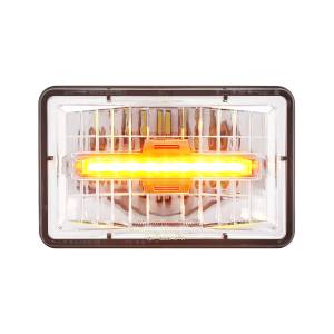 UNITED PACIFIC - 31151 - ULTRALIT - FARO LED RECTANGULAR DE 4" X 6" CON LUZ DE POSICIÓN LED ÁMBAR - LUZ ALTA