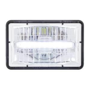UNITED PACIFIC - 31152 - ULTRALIT - FARO LED RECTANGULAR DE 4" X 6" CON LUZ DE POSICIÓN LED BLANCA - LUZ DE CRUCE