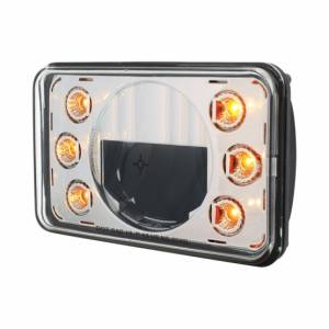 UNITED PACIFIC - UNITED PACIFIC - 31237 - ULTRALIT - FARO LED DE 4" X 6" CON DOBLE FUNCIÓN 6 LUCES DE POSICIÓN LED ÁMBAR - LUZ DE CRUCE - Image 3