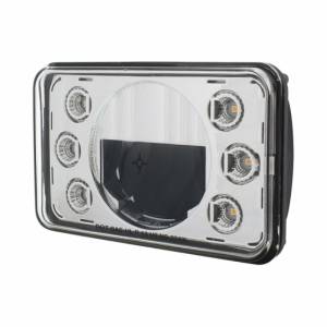 UNITED PACIFIC - UNITED PACIFIC - 31237 - ULTRALIT - FARO LED DE 4" X 6" CON DOBLE FUNCIÓN 6 LUCES DE POSICIÓN LED ÁMBAR - LUZ DE CRUCE - Image 4