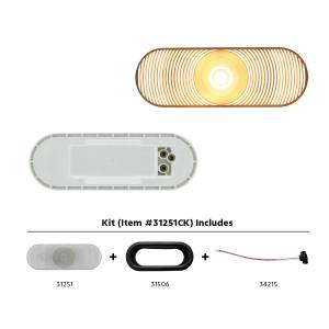 UNITED PACIFIC - 31251CK - KIT DE LUZ DE ATRÁS OVALADA DE 6"